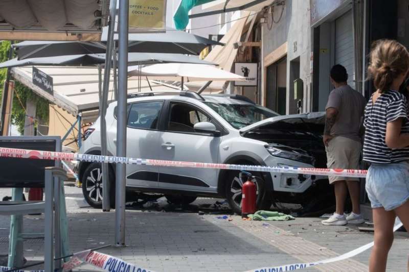 VIDEO: CCTV captures the moment of the accident in Corralejo on film 