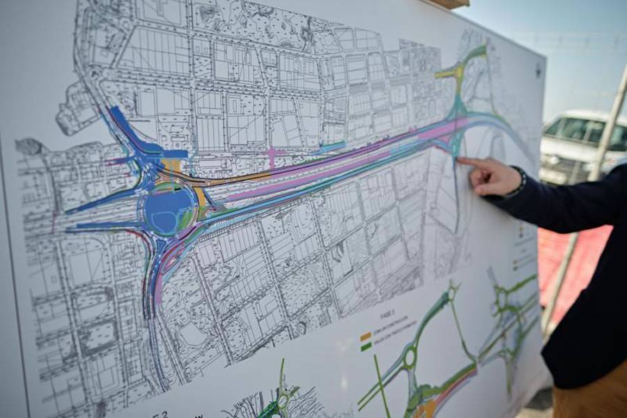 CEST and San Miguel Council discuss progress on the Las Chafiras Interchange works