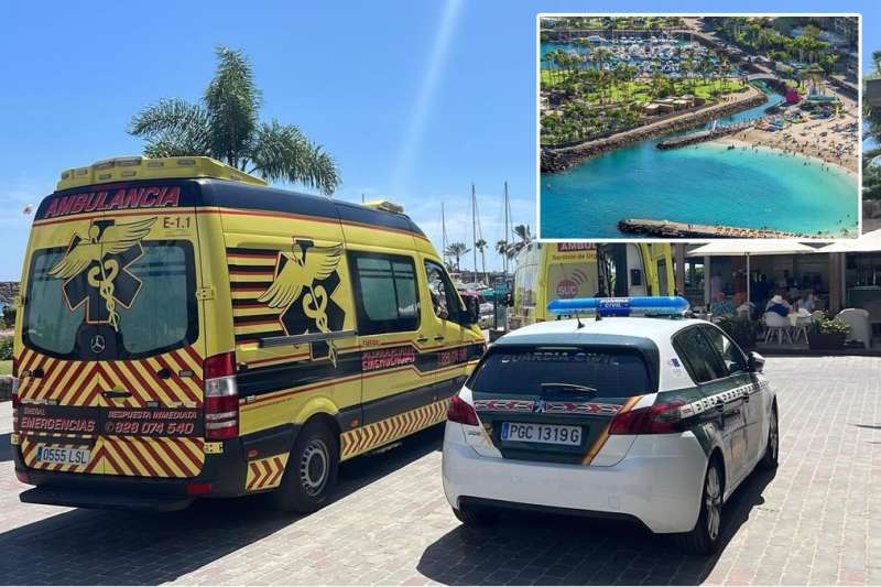 A man dies on a beach in Mogan