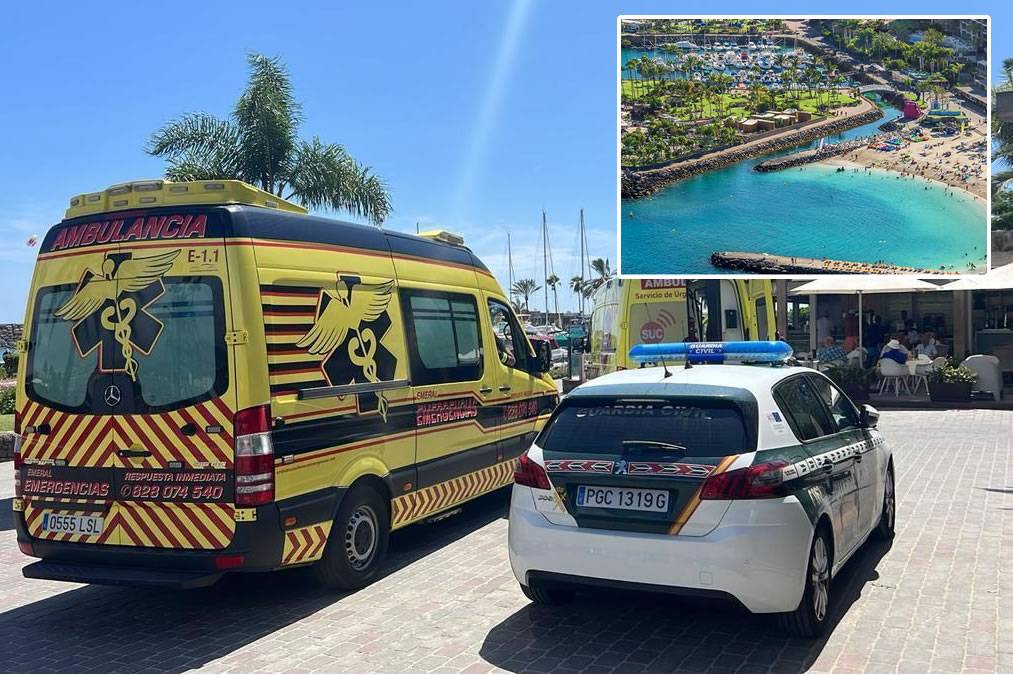 A man dies on a beach in Mogan