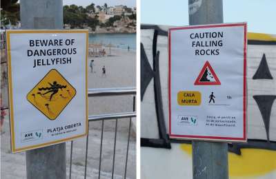 'Fake' signs to scare tourists away from beaches now appear in the Canary Islands