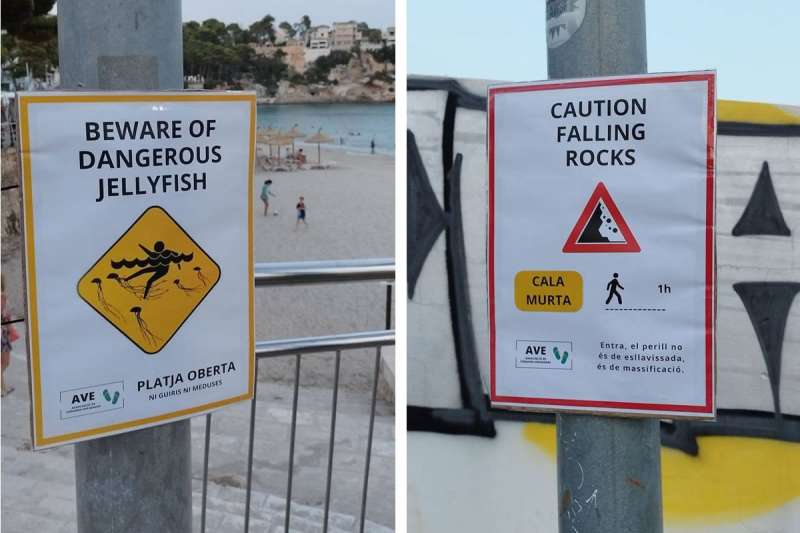 'Fake' signs to scare tourists away from beaches now appear in the Canary Islands