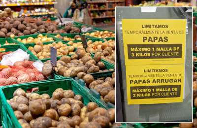 Supermarkets in the Canary Islands have begun to limit the sale of potatoes