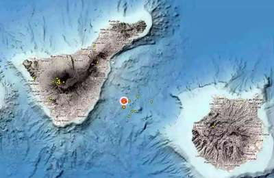 IGN detects four earthquakes within an hour between Tenerife and Gran Canaria