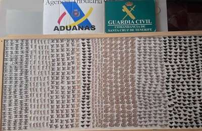 Authorities confiscate 2,400 counterfeit luxury brand logos in Tenerife