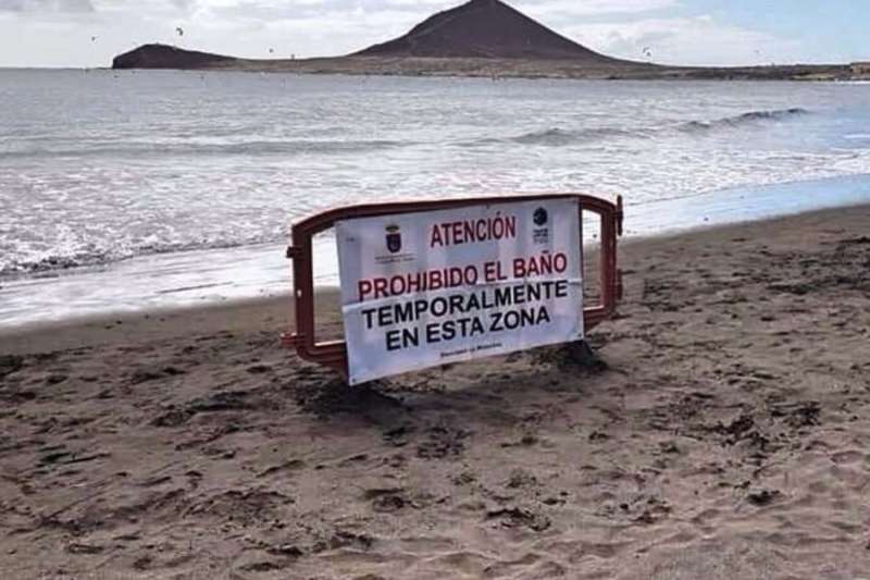 Two beaches in the south of Tenerife are closed due to the presence of faecal discharges