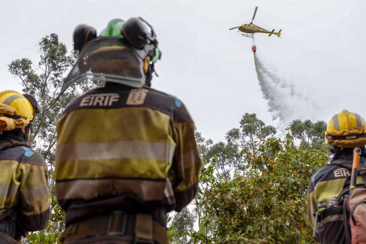 The emergency level of the Forest Fire in Tenerife is dropped to Level 1