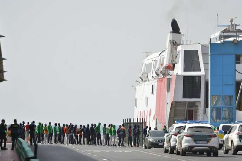 333 unaccompanied foreign minors are transferred from El Hierro to Tenerife and Gran Canaria