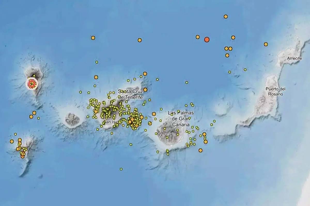 The Canary Islands registered 171 earthquakes in September