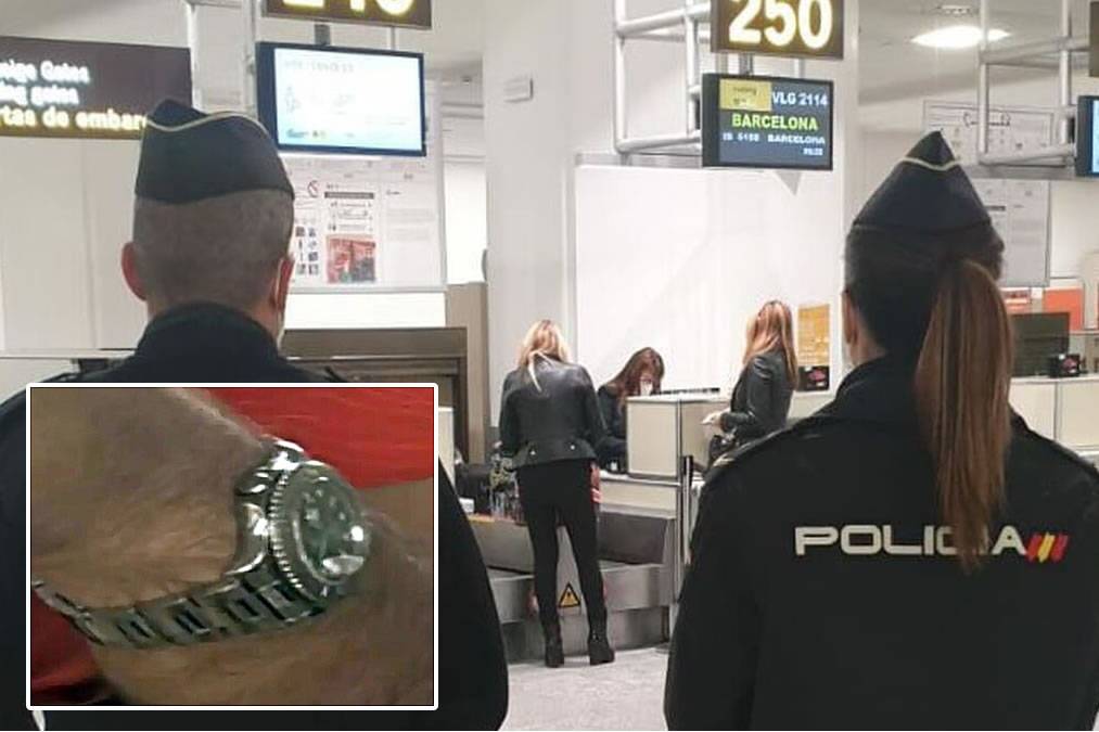 British tourist arrested at airport for insurance scam involving 11,000 euro watch
