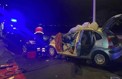 Two injured in head-on collision in Costa Teguise