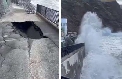 VIDEO: The power of the sea leaves its mark on the Canary Islands