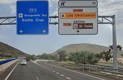 Partial closure of TF-1 motorway junction at Los Cristianos this Thursday