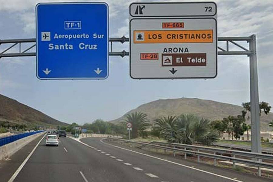 Partial closure of TF-1 motorway junction at Los Cristianos this Thursday