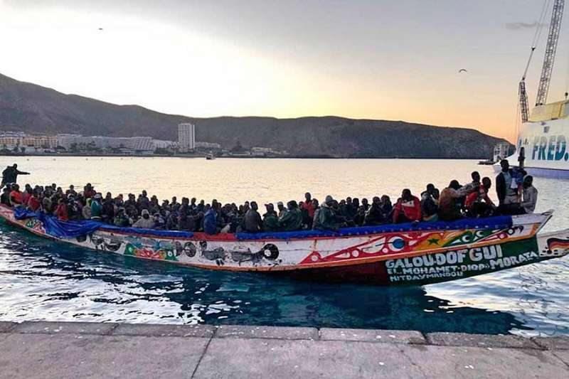 Four boats carrying 238 migrants reached the Canary Islands over the weekend