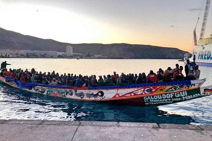 Four boats carrying 238 migrants reached the Canary Islands over the weekend