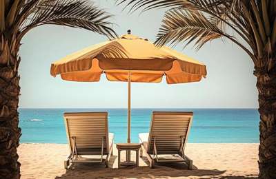 Online gaming entertainment under the palm trees