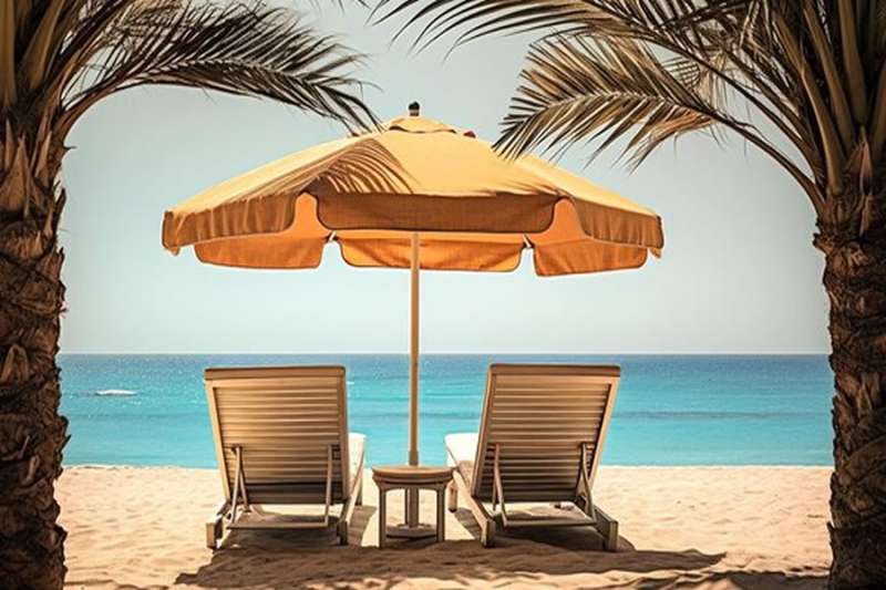 Online gaming entertainment under the palm trees