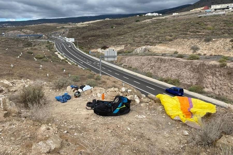 36-year-old man injured in paragliding accident in the south of Tenerife
