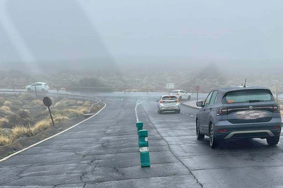 Heavy rain and wind force closure of Teide cable car
