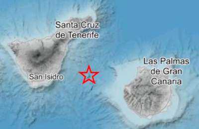 IGN report a new seismic swarm between Tenerife and Gran Canaria