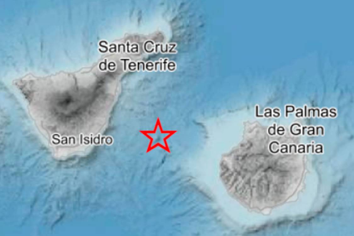 IGN report a new seismic swarm between Tenerife and Gran Canaria