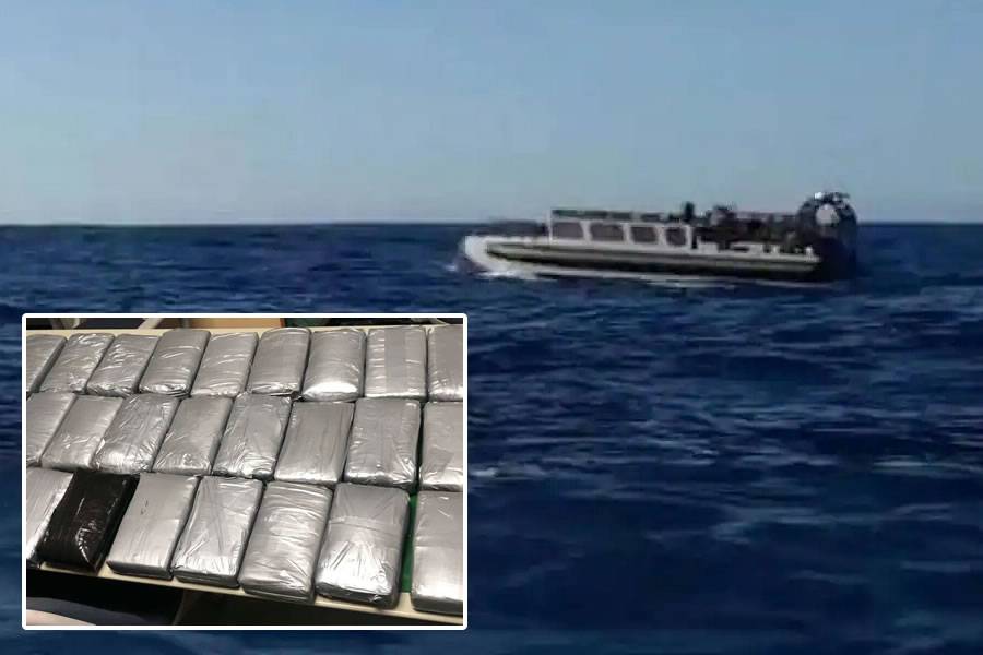 500 kilograms of cocaine found on an inflatable boat in the Canaries 