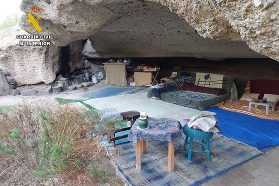 British man arrested for damaging a protected cave in the south of Tenerife
