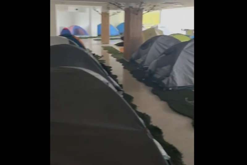 Rent a room on Airbnb in the Canary Islands and end up surrounded by tents