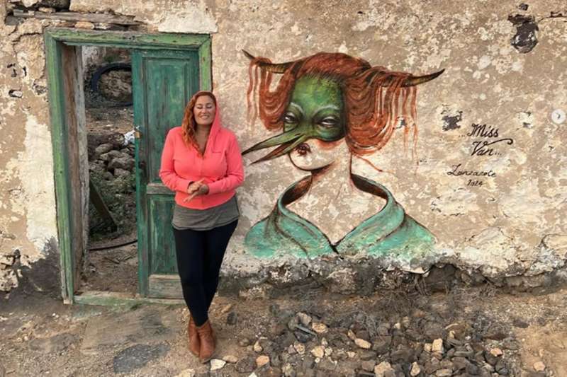 French street artist sparks outrage with graffiti on abandoned Lanzarote building
