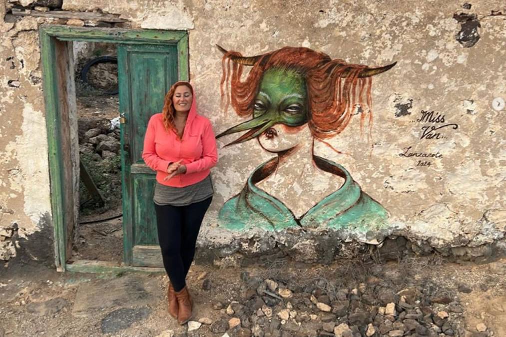 French street artist sparks outrage with graffiti on abandoned Lanzarote building