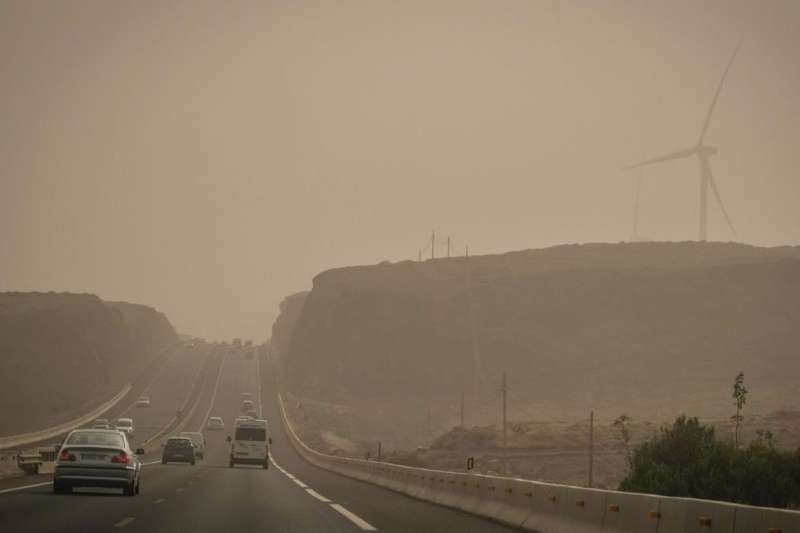 Calima, strong winds, and bad sea conditions hit the south of Tenerife