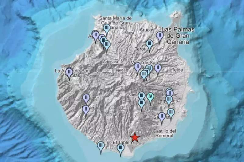3.4 magnitude earthquake rattles the south of Gran Canaria