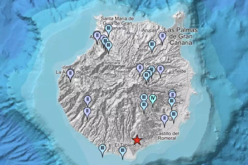 3.4 magnitude earthquake rattles the south of Gran Canaria