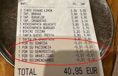 Bar goes viral throughout Spain for giving discounts for positive vibes