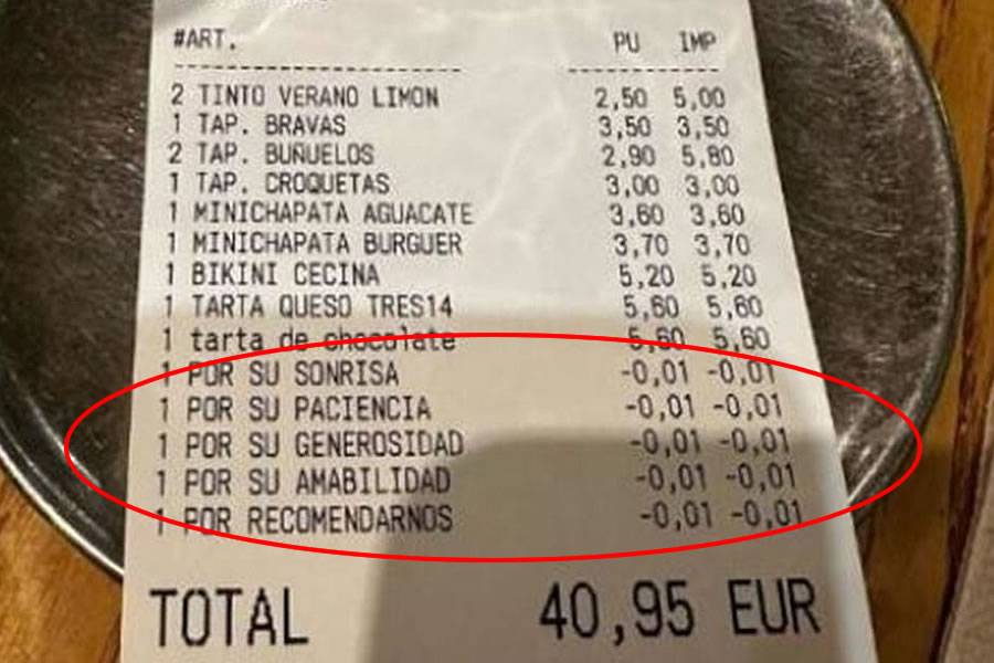 Bar goes viral throughout Spain for giving discounts for positive vibes