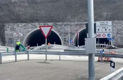 The new Faneque double tunnel set to open to traffic on Friday