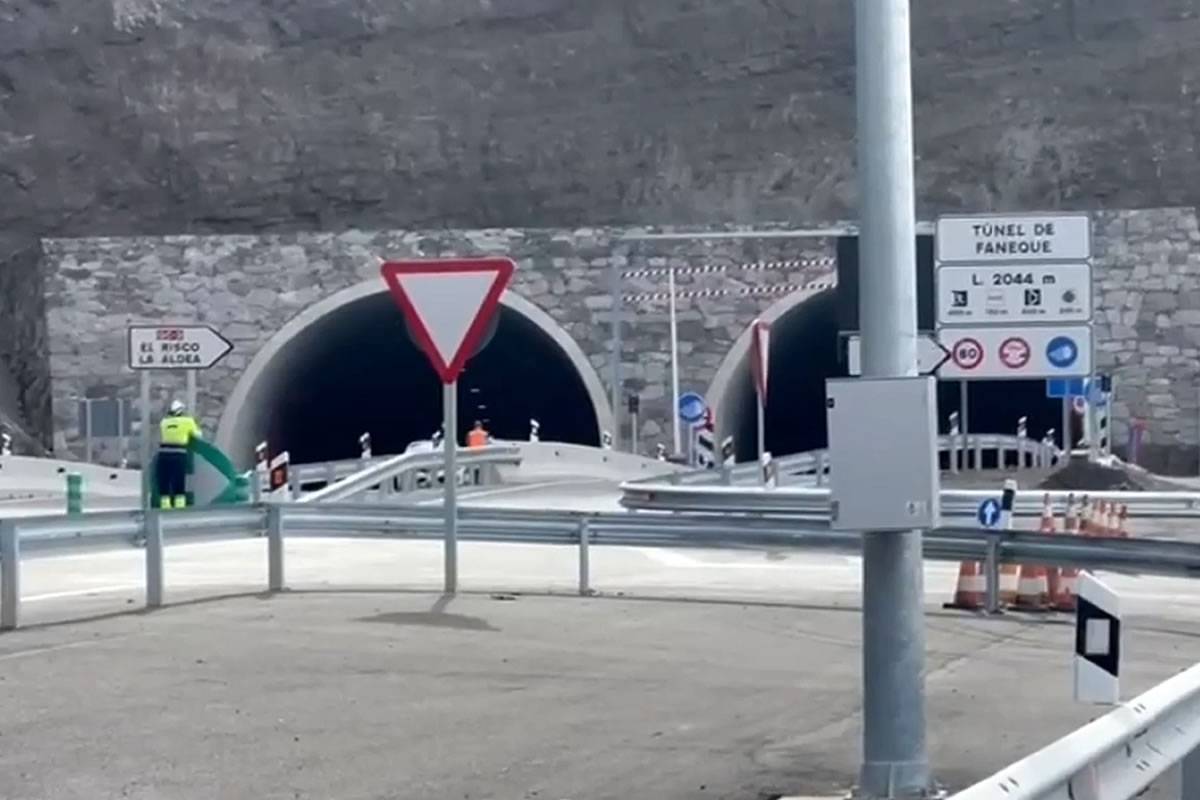 The new Faneque double tunnel set to open to traffic on Friday