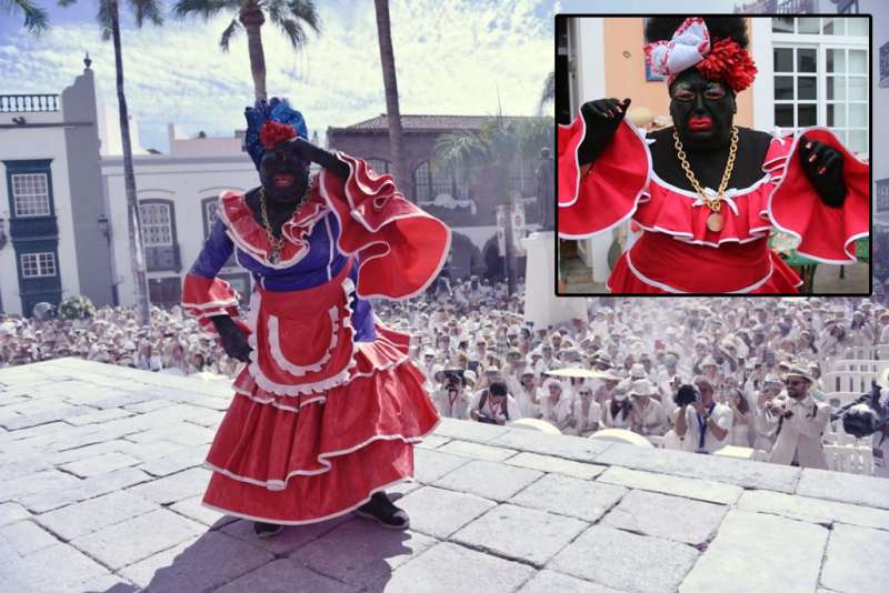 ‘Negra Tomasa’ arrives in La Palma to a 60,000 strong crowd for Los Indianos