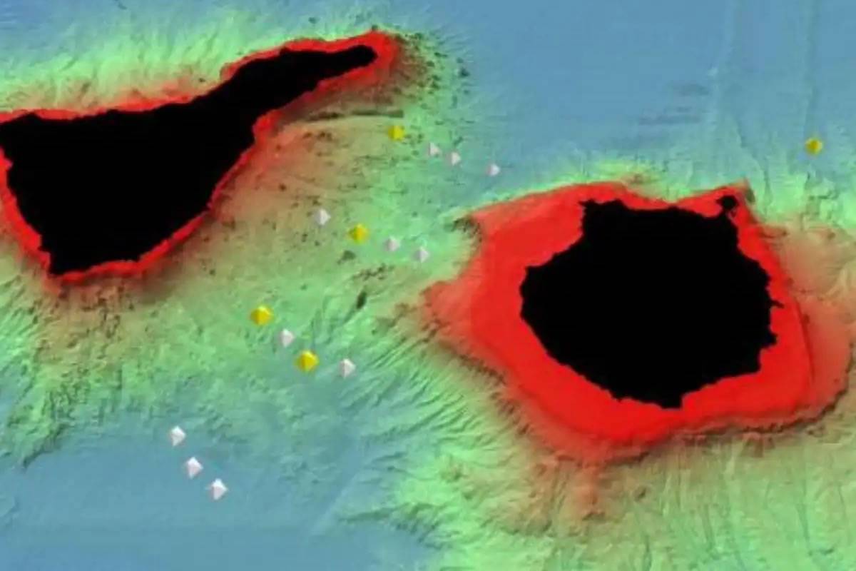 18 seismometers installed on the seabed between Gran Canaria and Tenerife
