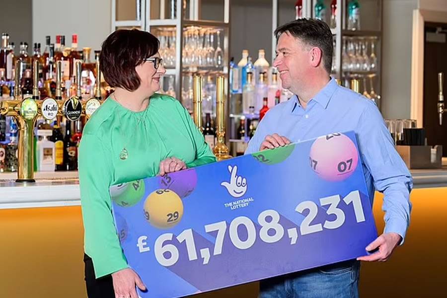 Lottery winners were on holiday in the Canaries when they found out they’d won £61 million