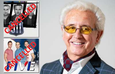 911 and Five cancelled and no venue for Tony Christie, ticket holders contact us for help