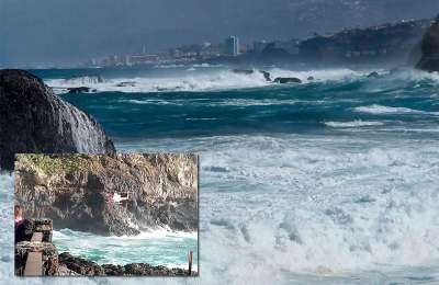 Search continues for missing man dragged into the sea by strong waves in Tenerife