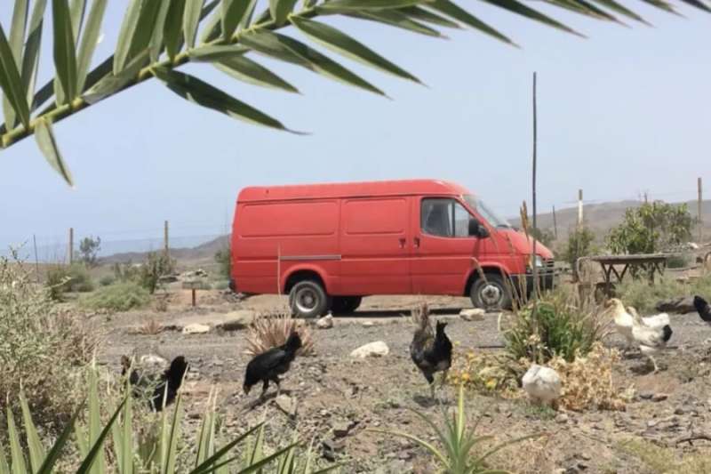 More crazy accommodation: This time a transit van in someone’s garden