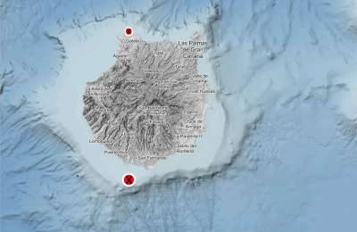 2.5 magnitude earthquake recorded off the south coast of Gran Canaria