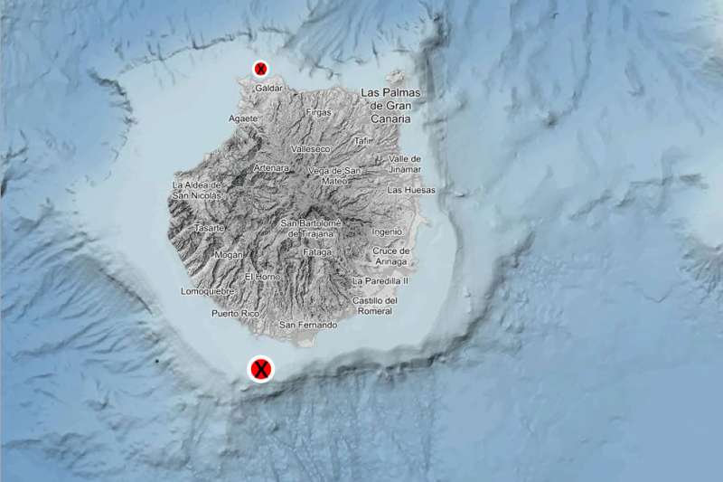 2.5 magnitude earthquake recorded off the south coast of Gran Canaria