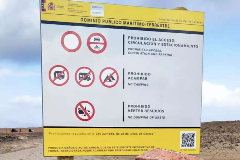 Authorities prohibit access to a popular part of Fuerteventura's north coast