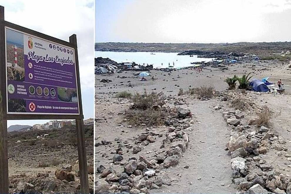 A fire on a beach in the south of Tenerife leaves one person injured A fire on a beach in the south of Tenerife leaves one person injured