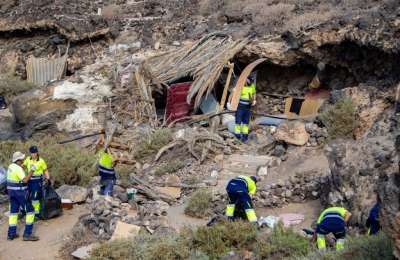 100 people evicted from shacks and caves on the Tenerife south coast