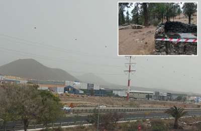Tenerife is the hottest place in Spain with temperatures of 37°C and thick haze